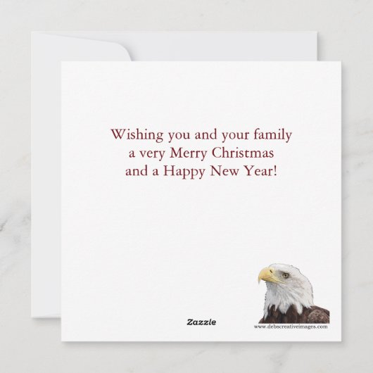 Kerstman rijden op een 4-wieler feestdagenkaart (Achterkant)