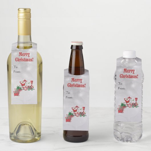 Kerstman rijdend in Kerstpepermunt Snoep Trein Flessenhanger (In situ)