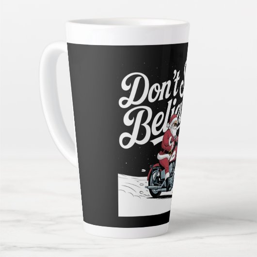 Kerstman rijdt naar de Mok van Kerstmis (Linkerhoek)