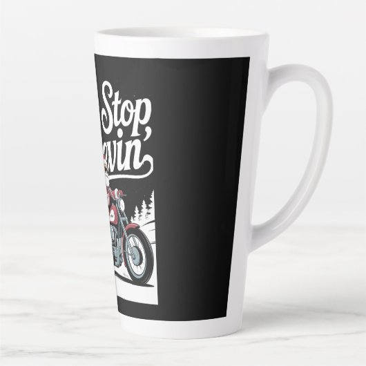 Kerstman rijdt naar de Mok van Kerstmis (Rechts)