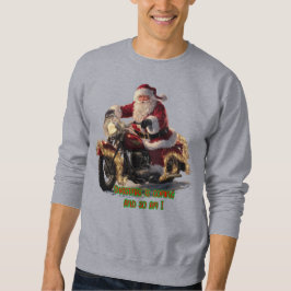Kerstman rijdt naar Kerstmis op een Grey  Trui