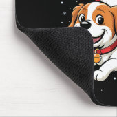 Kerstman rijdt op Cavalier King Charles Spaniel D Muismat (Hoek)