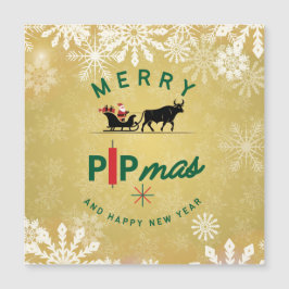 Kerstman rijdt op een stieren slee – Forex Pipmas