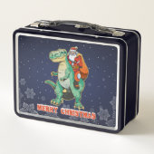 Kerstman rijdt op T Rex - Prettig Trexmas (Achterkant)
