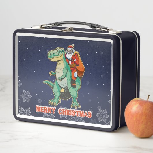 Kerstman rijdt op T Rex - Prettig Trexmas (In situ)