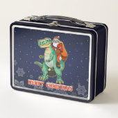 Kerstman rijdt op T Rex - Prettig Trexmas (Voorkant)