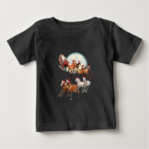 Kerstman rijdt paarden Paardenslee Equestrian