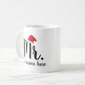 Kerstman Rode meneer Koffiemok (Voorkant links)