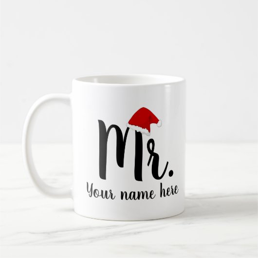 Kerstman Rode meneer Koffiemok (Links)