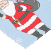 Kerstman Rode Wijn Decor Feestelijke Vakantie Tafelkleed (Gekanteld)