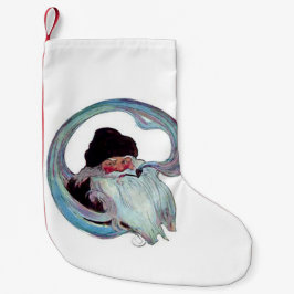 kerstman Roken een pijp Kleine Kerstsok