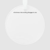 kerstman Roken een pijp Ornament (achterkant)