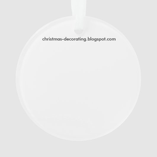 kerstman Roken een pijp Ornament (achterkant)