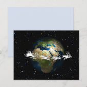 Kerstman rond de wereld briefkaart (Voorkant / Achterkant)