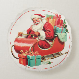 kerstman rond kussen