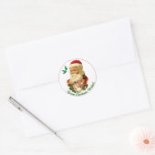 kerstman ronde afdichtingen 6 sticker (Envelop)
