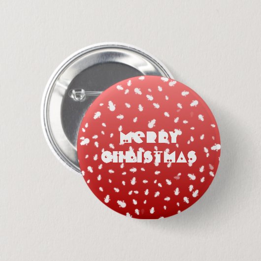 Kerstman Ronde Button 5,7 Cm (Voorkant /achterkant)