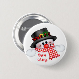 Kerstman Ronde Button 5,7 Cm
