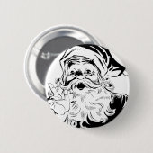 kerstman ronde button 5,7 cm (Voorkant /achterkant)
