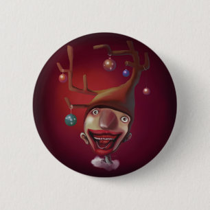kerstman ronde button 5,7 cm