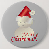 Kerstman Ronde Button 6,0 Cm (Voorkant)