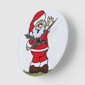 kerstman ronde klok (Hoek)