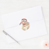kerstman ronde sticker (Envelop)