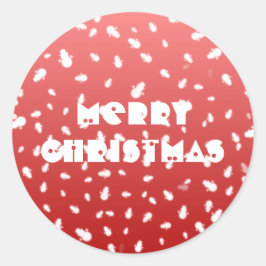 Kerstman Ronde Sticker