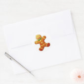 kerstman ronde sticker (Envelop)