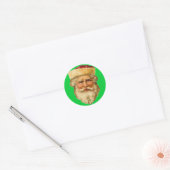  kerstman ronde sticker (Envelop)