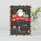 Kerstman rood en groen kerstfeest kaart (Staand voorkant)