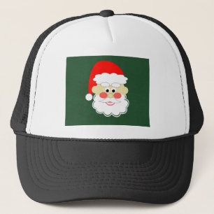 kerstman rood groen cartoon trucker pet
