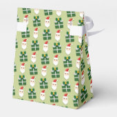 Kerstman Rood Groen Festief Bedankdoosjes (Achterkant)