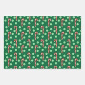 Kerstman Rood Groen Festief Inpakpapier Vel (Voorkant 2)