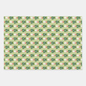 Kerstman Rood Groen Festief Inpakpapier Vel (Voorkant)