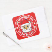 Kerstman Rood Vierkante Sticker (Envelop)