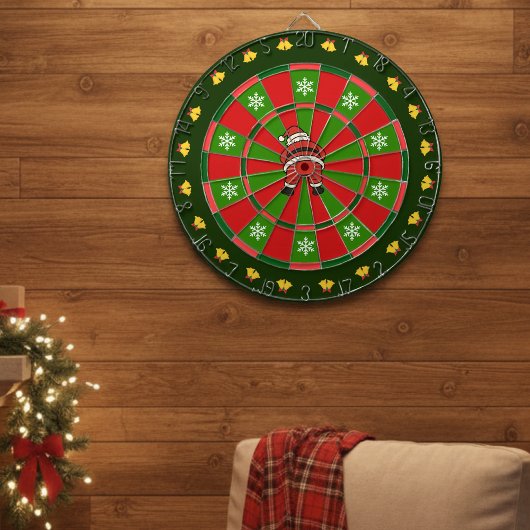 Kerstman Roos Kerstmis Dartbord