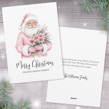 Kerstman Roze Kerstmis