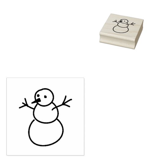 Kerstman Rubberstempel (Gestempeld)