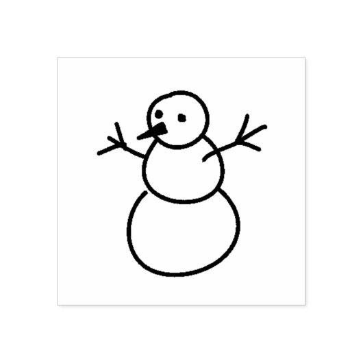 Kerstman Rubberstempel (Afrduk)