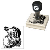 kerstman rubberstempel (Gestempeld)