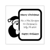 kerstman rubberstempel (Afrduk)