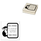 kerstman rubberstempel (Gestempeld)