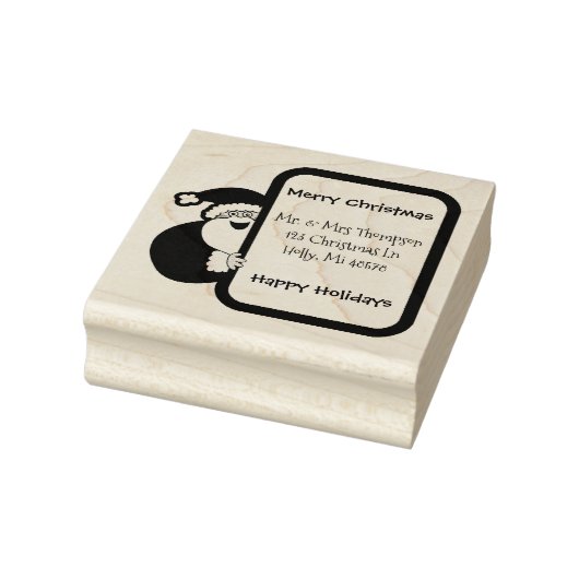 kerstman rubberstempel (Stempel)