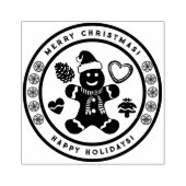 kerstman rubberstempel (Afrduk)