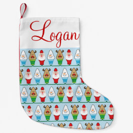 Kerstman, Rudolf en Snowman Kleine Kerstsok