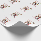 Kerstman Rudolf het rendier met de rode neus Cadeaupapier (Hoek)