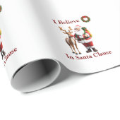 Kerstman Rudolf het rendier met de rode neus Cadeaupapier (Rol Hoek)