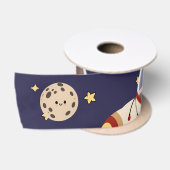 Kerstman Ruimteschip Kerstmis Satijnen Lint (Spoel)