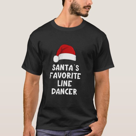 Kerstman S favoriete linedancer Funny Danci T-shirt (Voorkant)